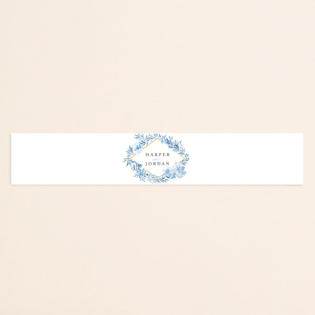 "Poetic Blue" - Belly Bands in Sky by Qing Ji - Assembled with Invitation