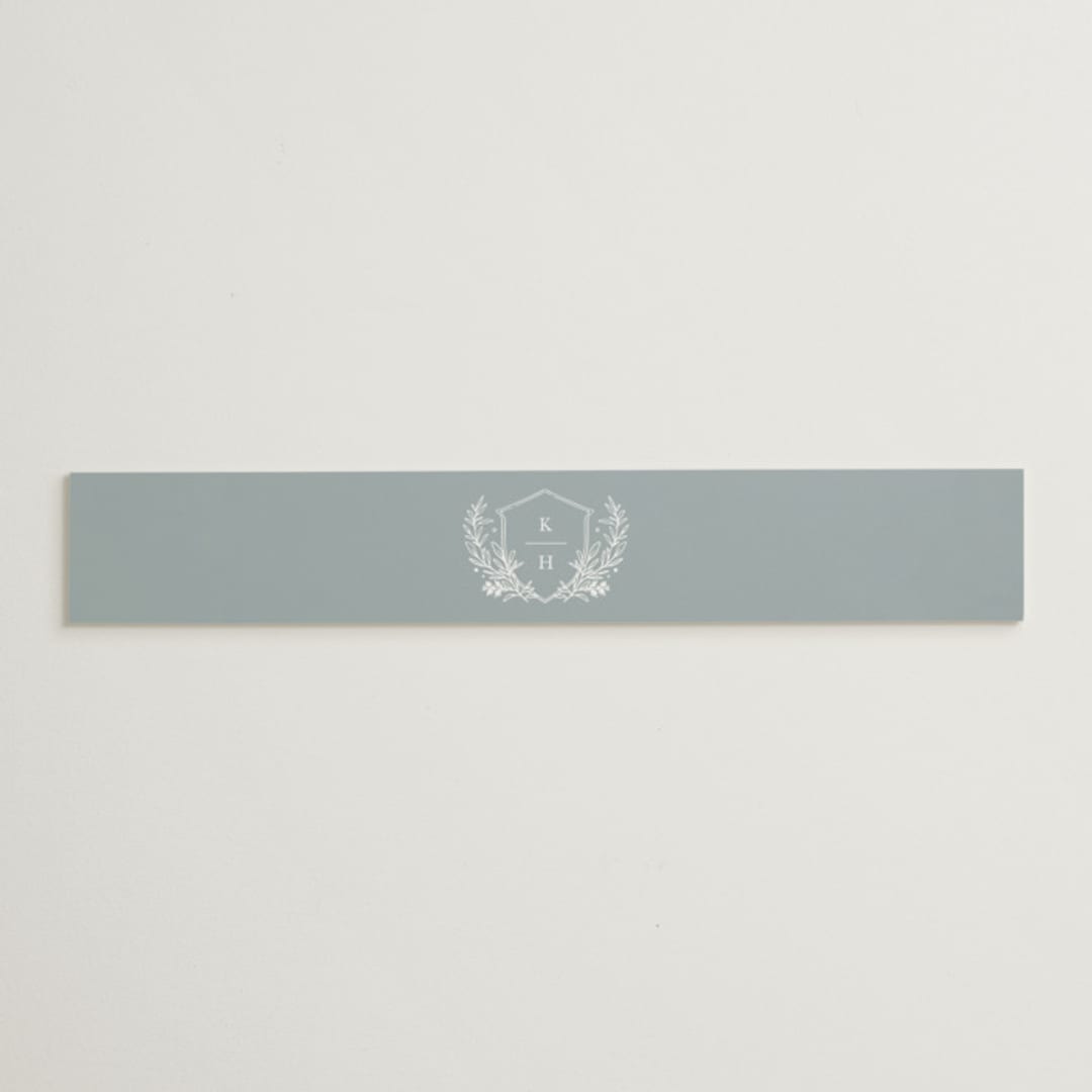 "Modern Crest" - Belly Bands in Sea by Kristen Smith - Assembled with Invitation