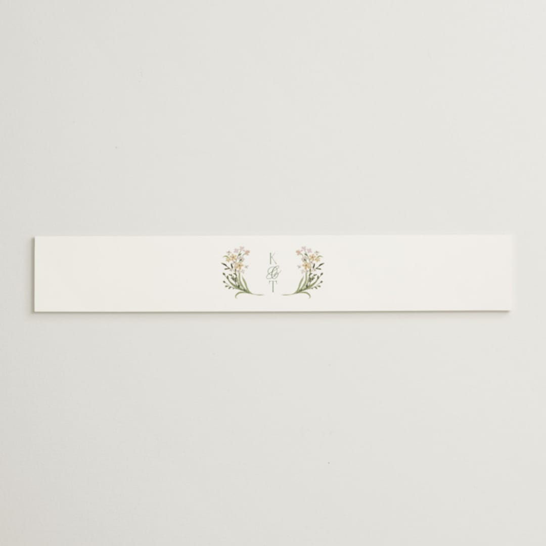 "delicate buds" - Belly Bands in Olive by Jennifer Wick - Assembled with Invitation