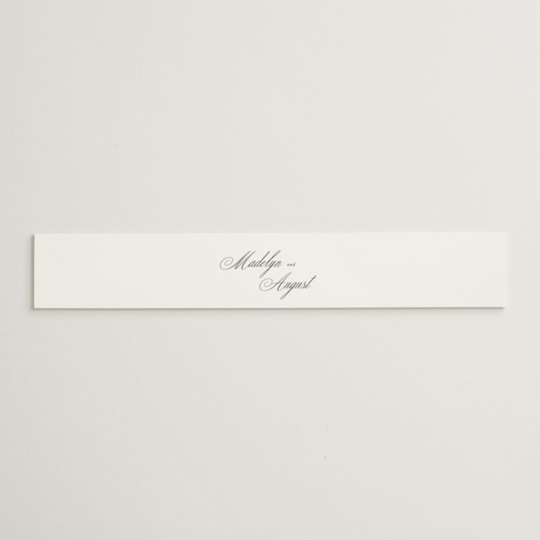 "When I Fall In Love" - Belly Bands in Snow Bright by Design Lotus - Assembled with Invitation