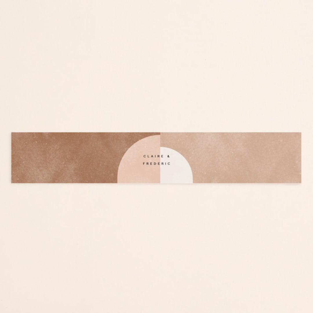 "Arches" - Belly Bands in Terracotta by Kelly Schmidt - Assembled with Invitation