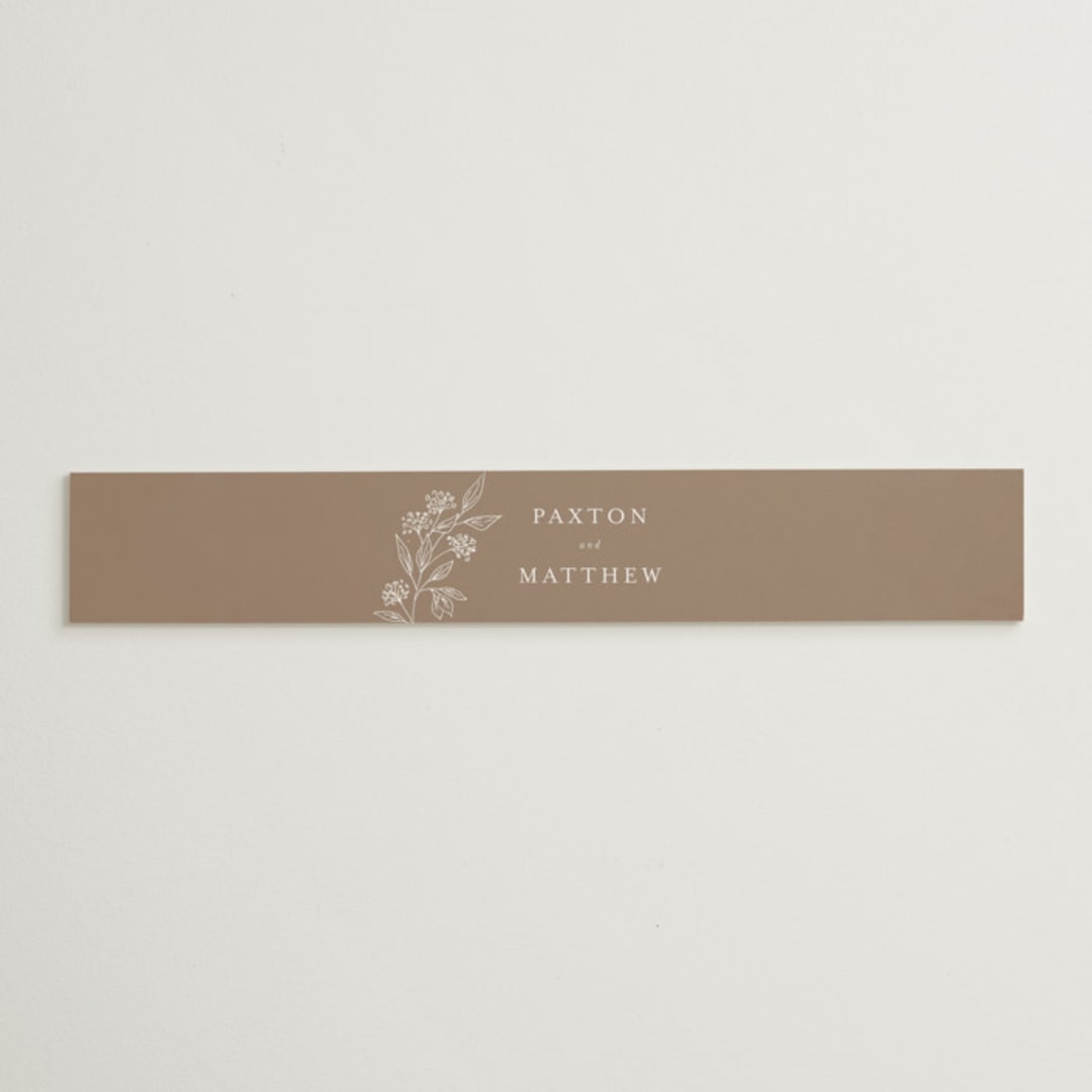 "Monogrammed" - Belly Bands in Taupe by Chris Griffith - Assembled with Invitation