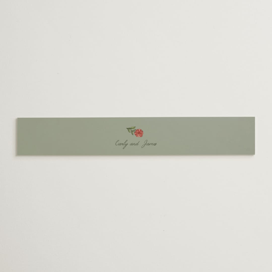 "Wedding Tapestry" - Belly Bands in Coral Fern by Chris Griffith - Assembled with Invitation