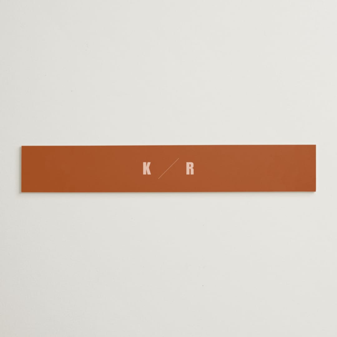 "Typographical Poster" - Belly Bands in Blush by Stacey Day - Assembled with Invitation
