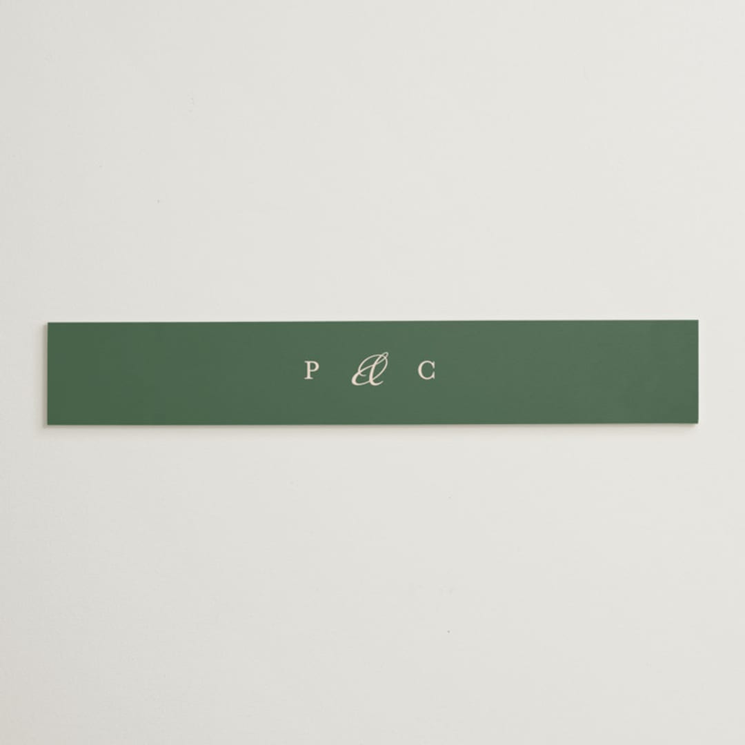"Scripted" - Belly Bands in Emerald by Creo Study - Assembled with Invitation