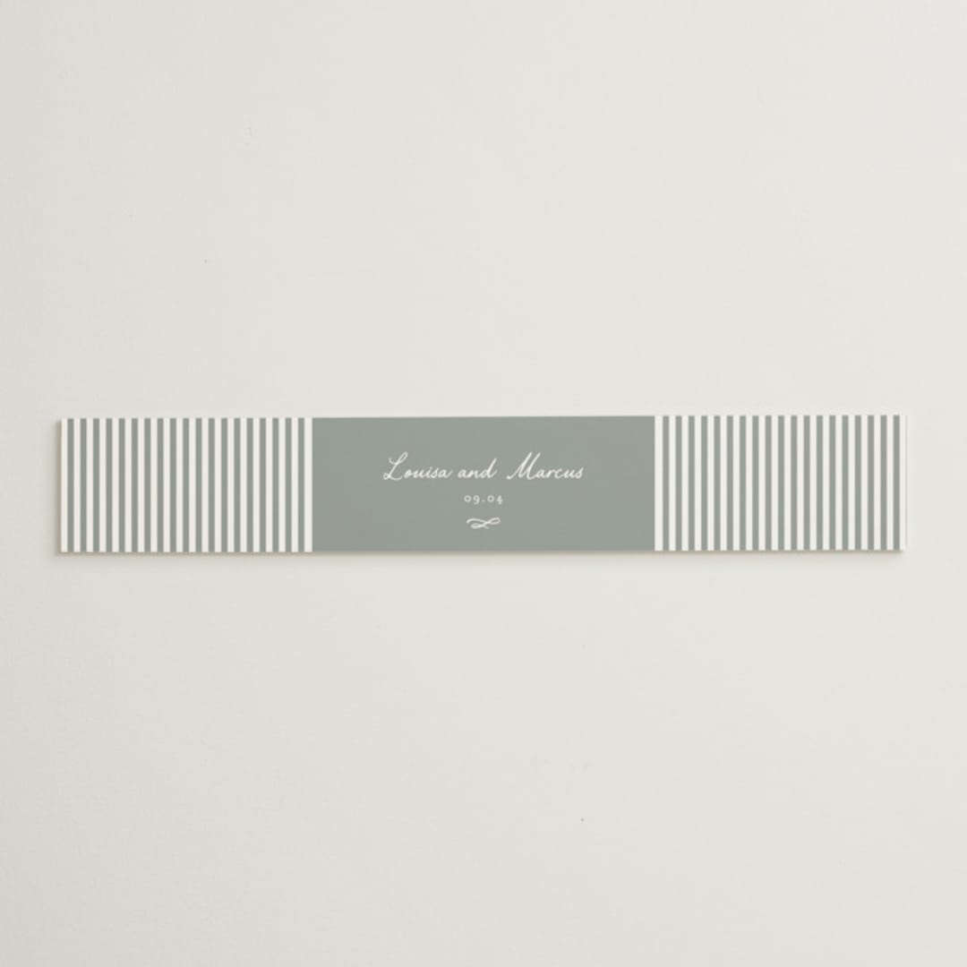 "signature monogram" - Belly Bands in Sage by Sara Hicks Malone - Assembled with Invitation