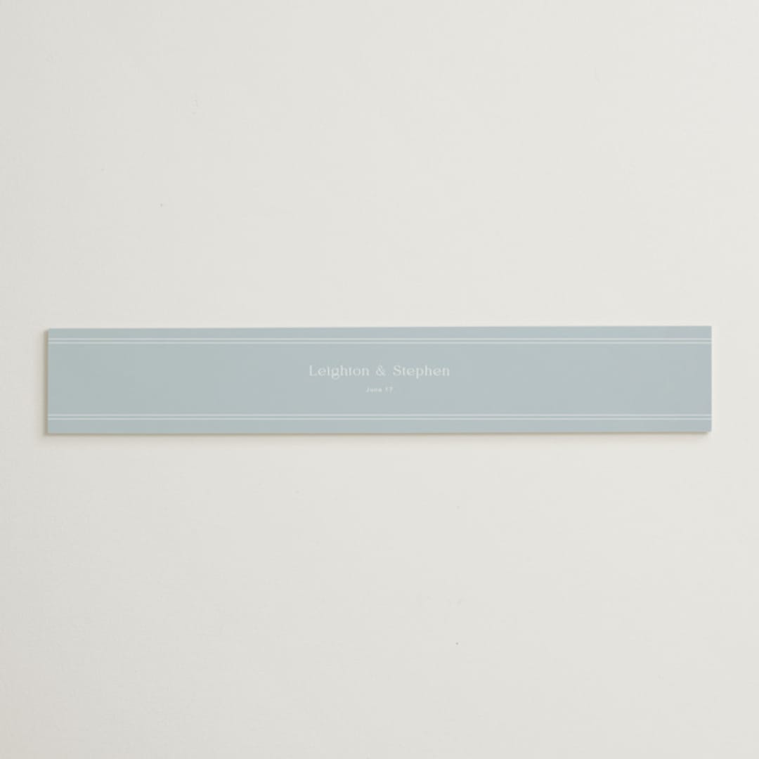 "Leighton" - Belly Bands in Lakeshore Blue by Jennifer Postorino - Assembled with Invitation