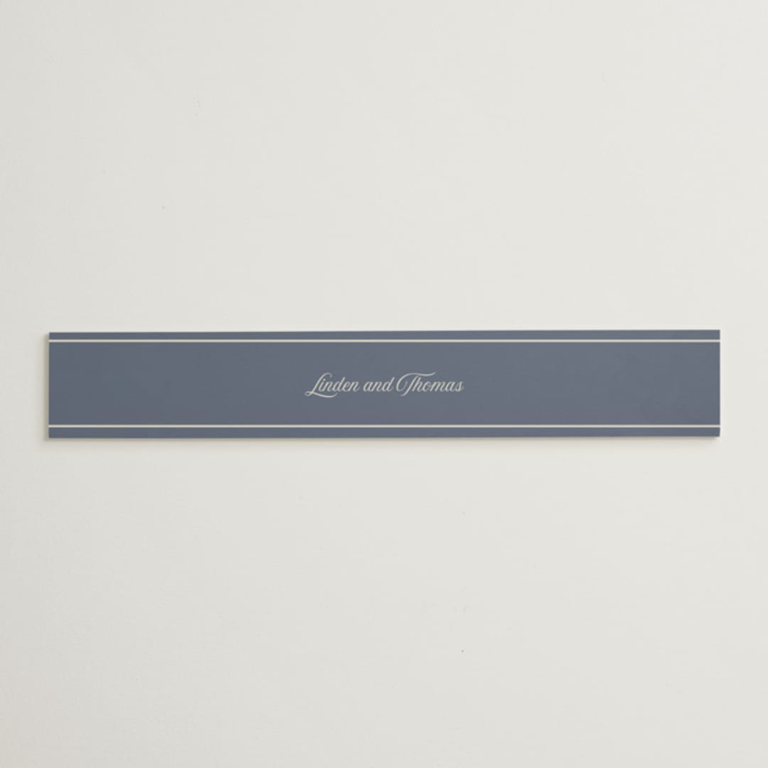 "Ritzy" - Belly Bands in French Blue by Nicoletta Savod - Assembled with Invitation