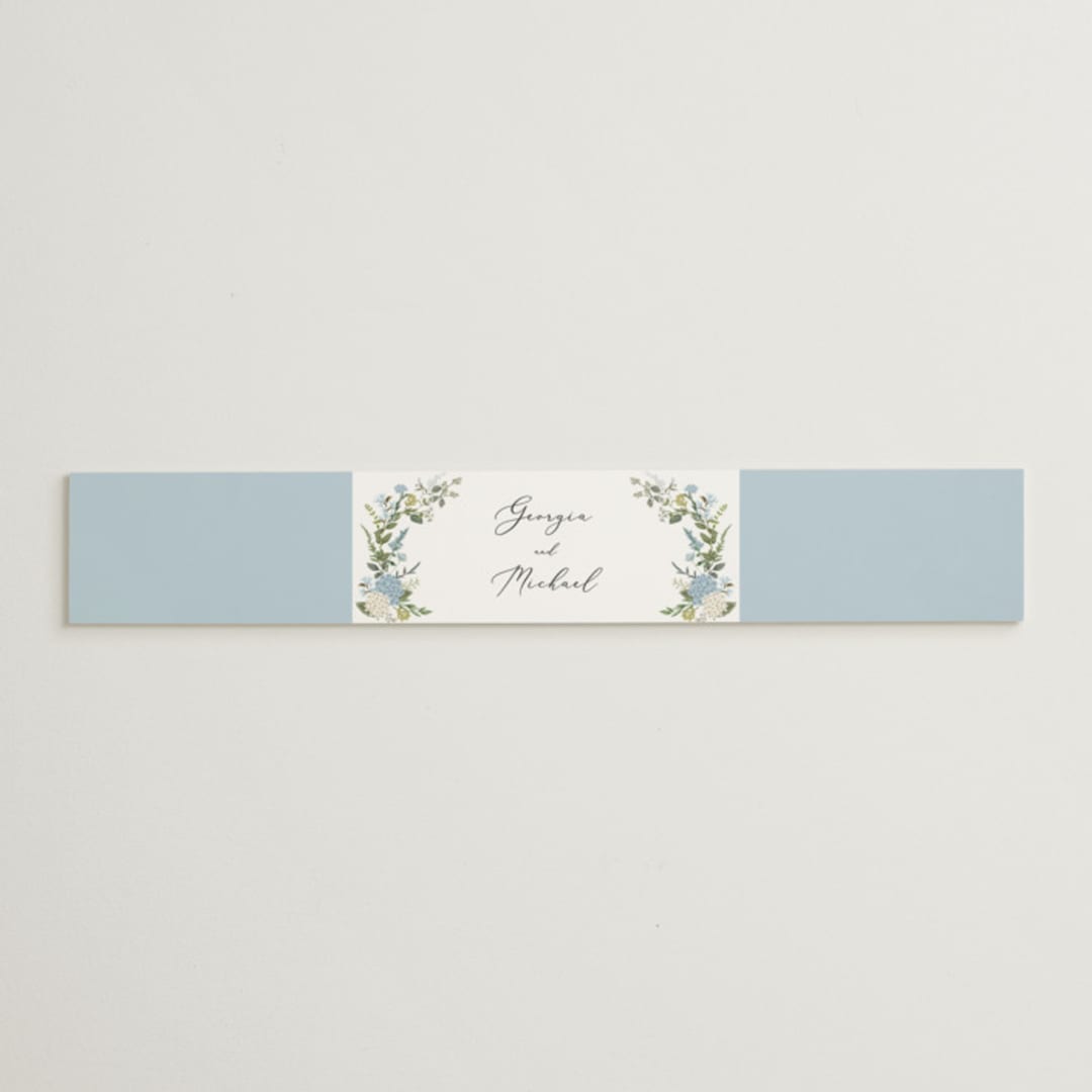 "Hydrangea Vine" - Belly Bands in Coastal by Susan Moyal - Assembled with Invitation