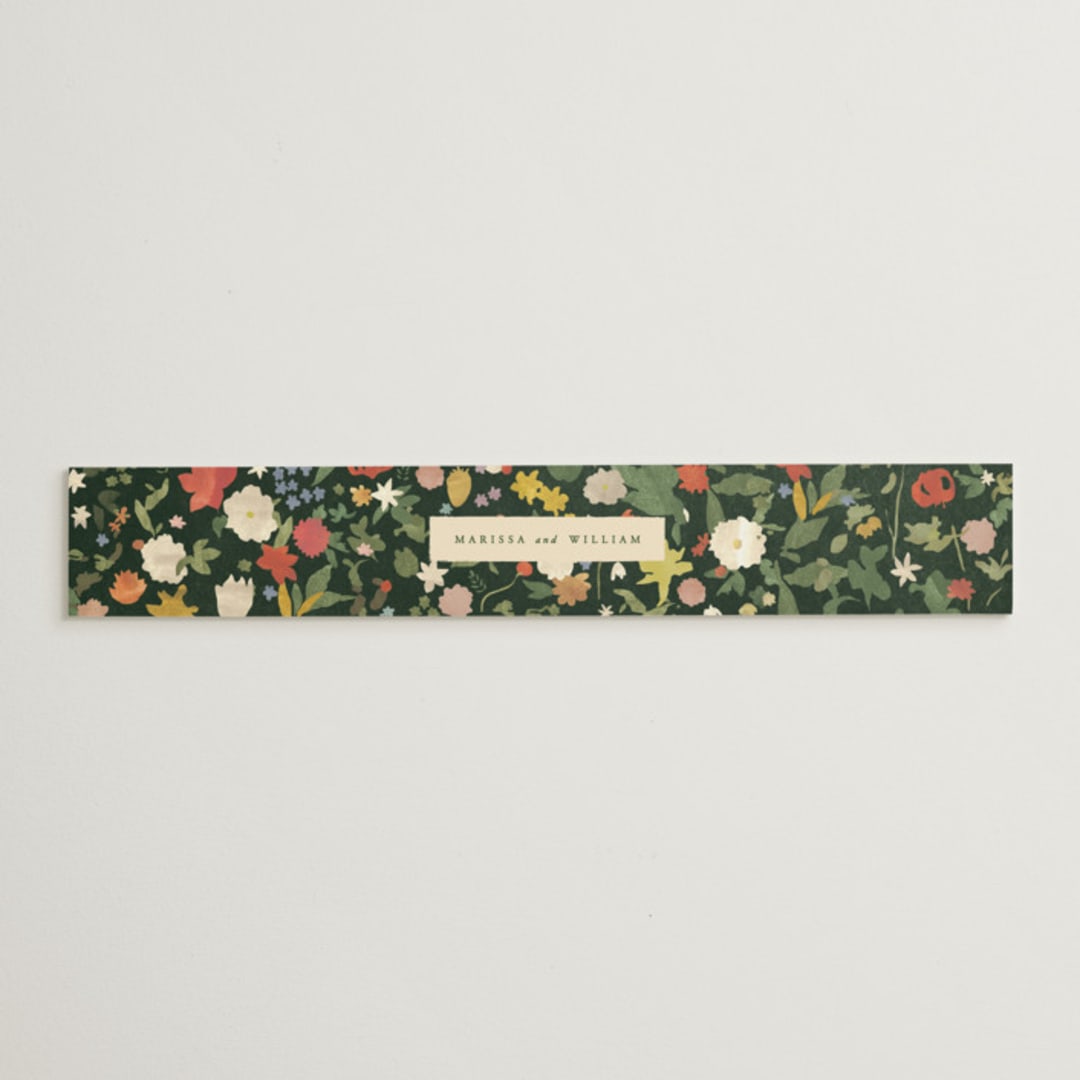 "all the flowers of the world" - Belly Bands in Garden by Sumak Studio - Assembled with Invitation