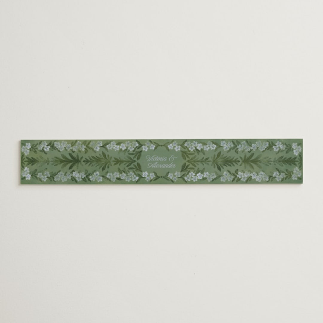 "Vintage Sketched" - Belly Bands in Wisteria by Jenna Holcomb - Assembled with Invitation