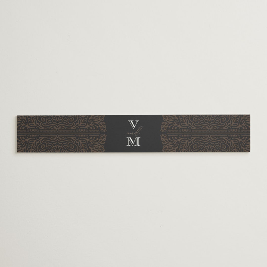 "Eternal Love" - Belly Bands in Dark Chocolate by Laura Bolter - Assembled with Invitation