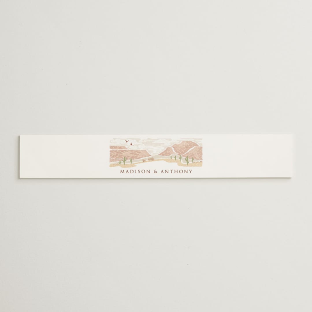 "Westward" - Belly Bands in Red Rock by Paper Sun Studio - Assembled with Invitation