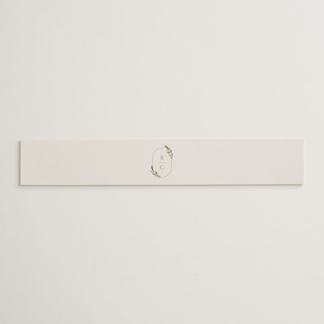 "Soft Sprigs" - Belly Bands in Champagne by Jennifer Postorino - Assembled with Invitation