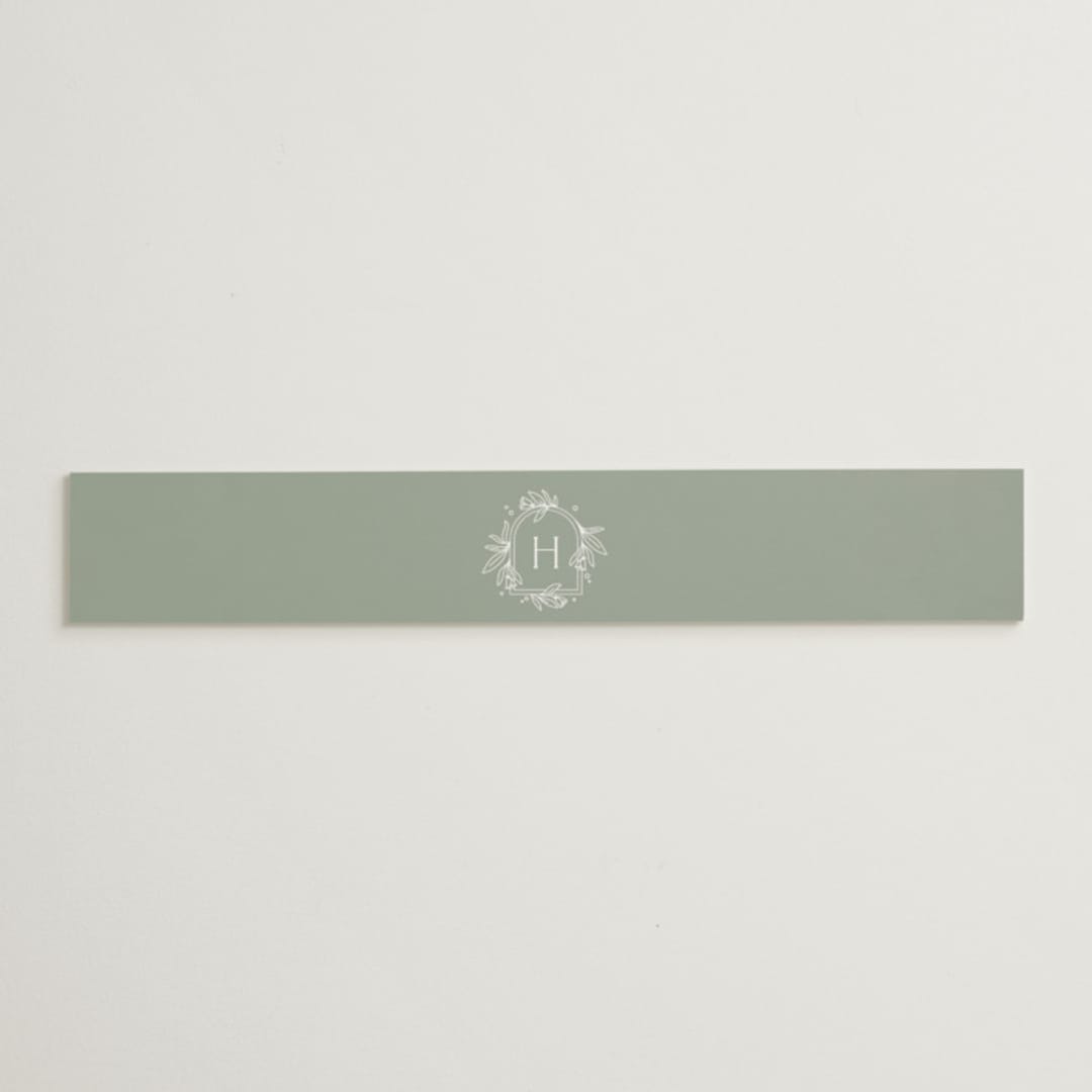 "Simple Crest" - Belly Bands in Sage by Kristen Smith - Assembled with Invitation
