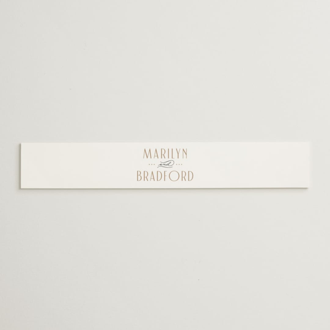 "Encapsulated" - Belly Bands in Black Tie by Hooray Creative - Assembled with Invitation