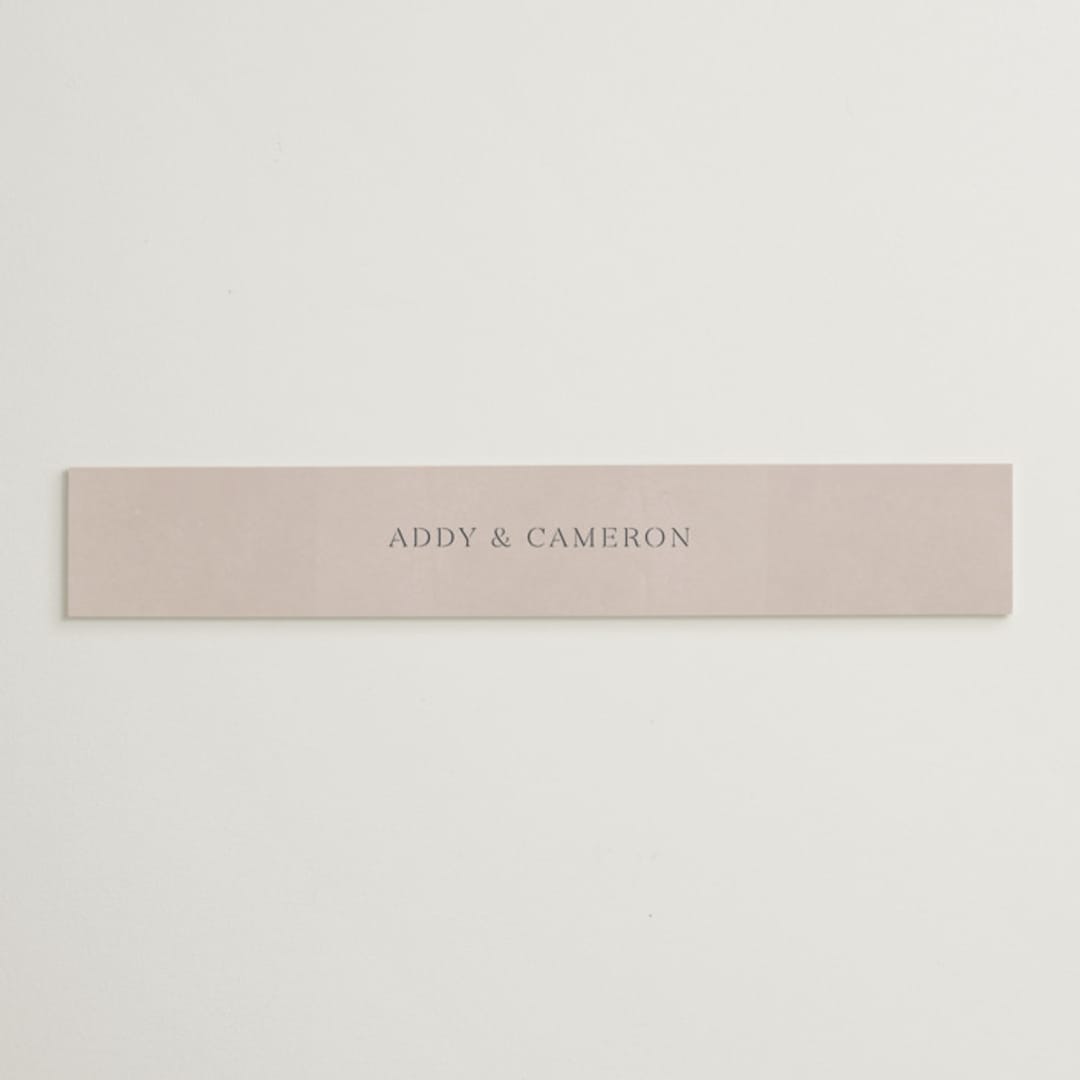 "Chalk Floral" - Belly Bands in Dove by Olivia Kanaley Inman - Assembled with Invitation