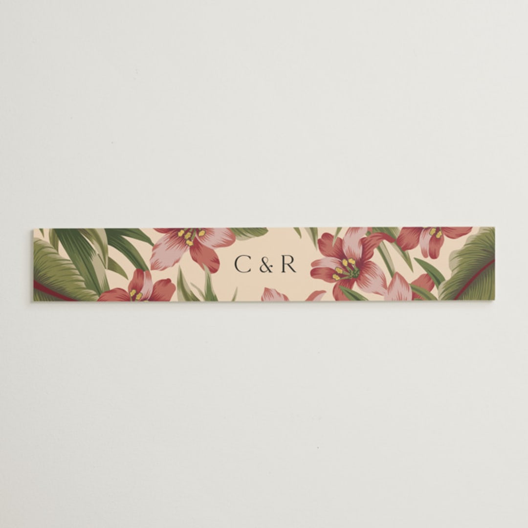 "Tropical Flowers" - Belly Bands in Sunrise by Jennifer Holbrook - Assembled with Invitation