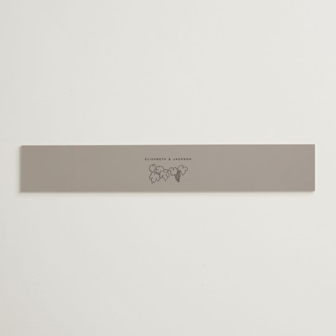 "Wine Label" - Belly Bands in Stone by Owl and Toad - Assembled with Invitation