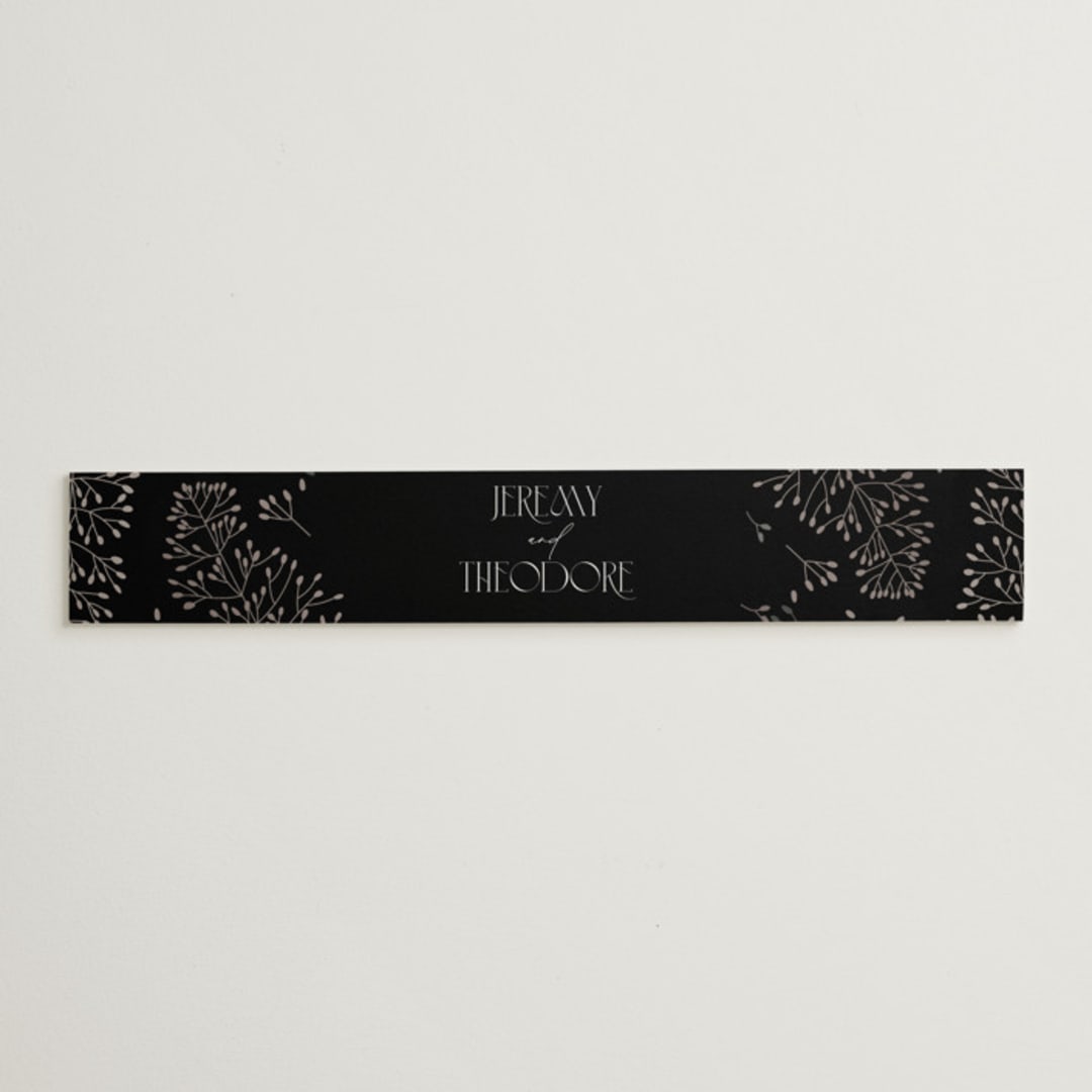 "Black-Tie" - Belly Bands in Noir by Benita Crandall - Assembled with Invitation
