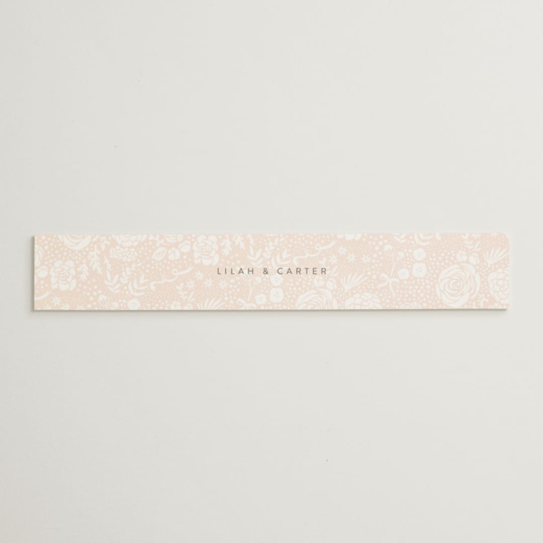 "Classic Lux" - Belly Bands in Blush by Stacey Day - Assembled with Invitation