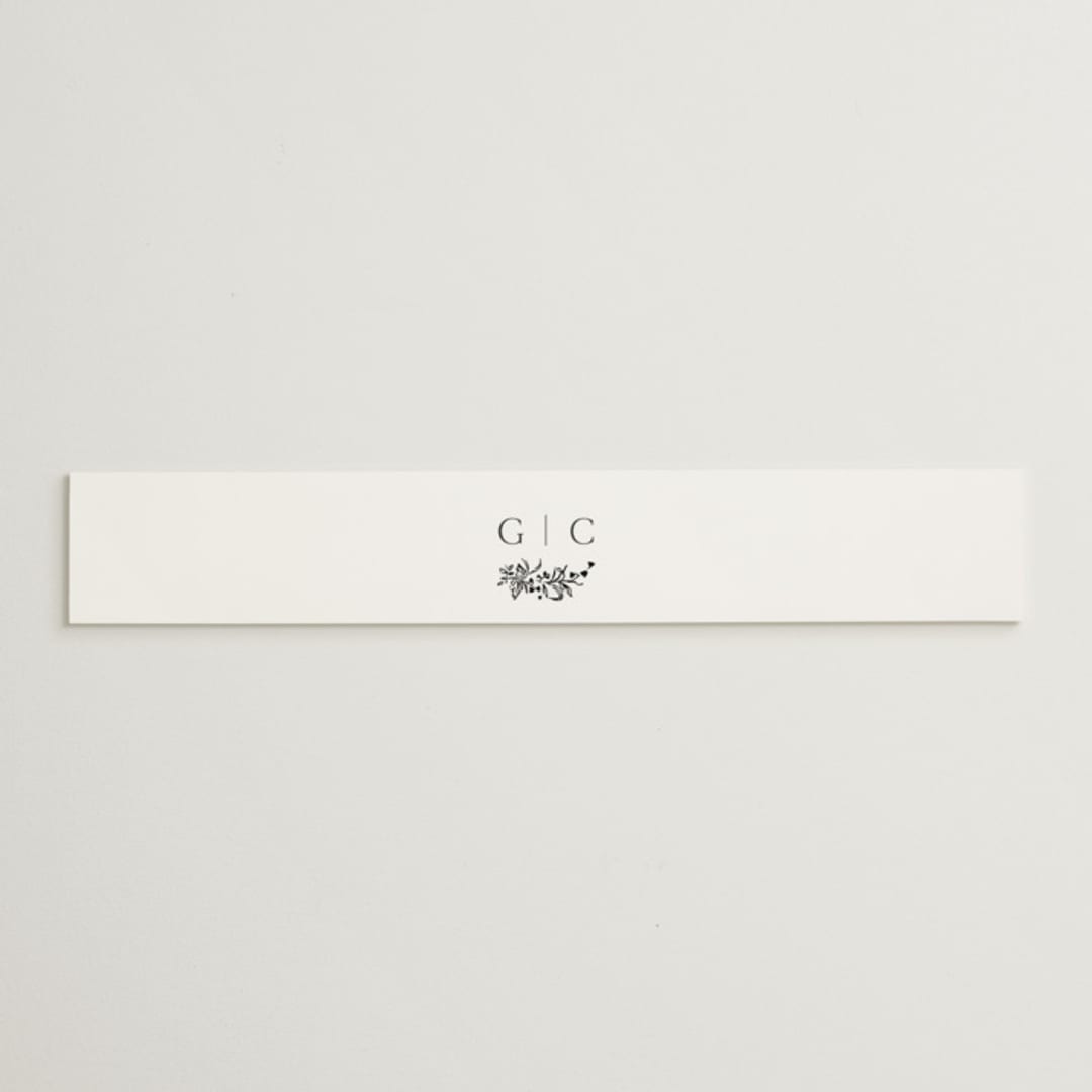 "Quintessential" - Belly Bands in Cotton by Everett Paper Goods - Assembled with Invitation