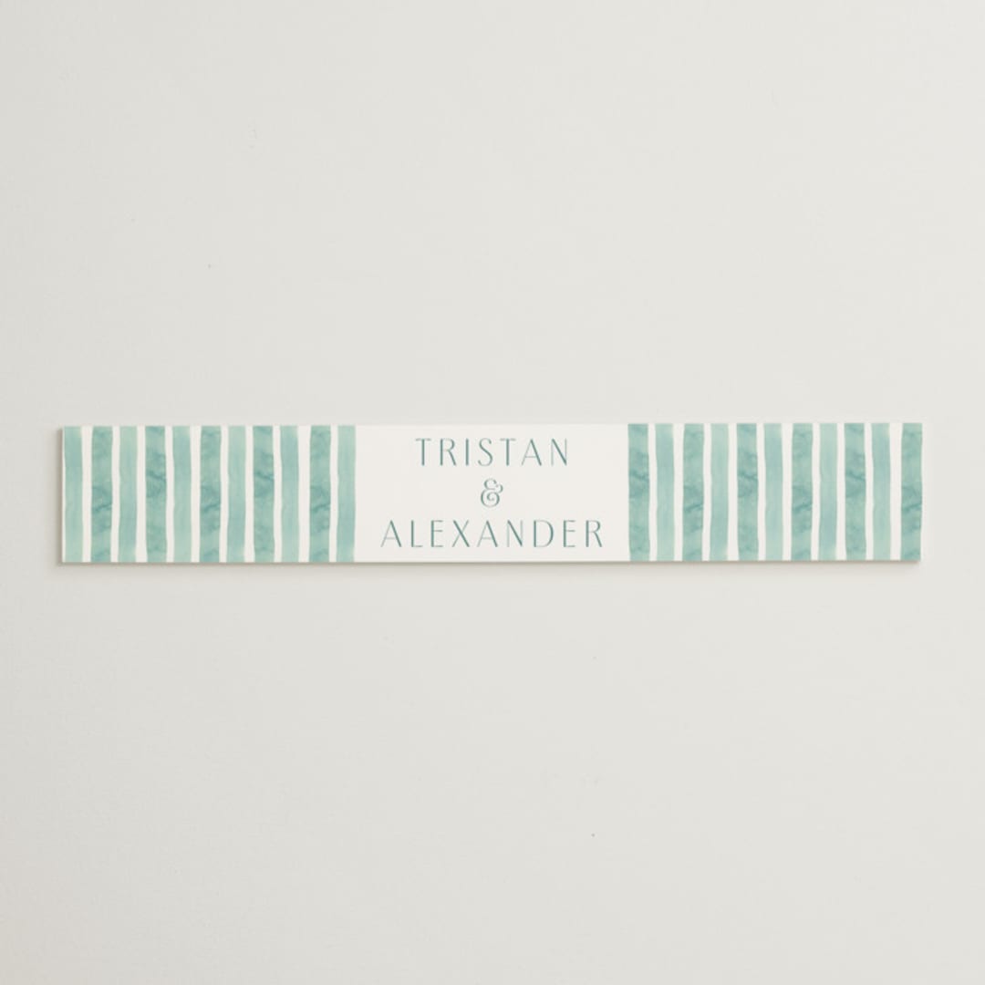 "Tidal Stripe" - Belly Bands in Sky by Katharine Watson - Assembled with Invitation