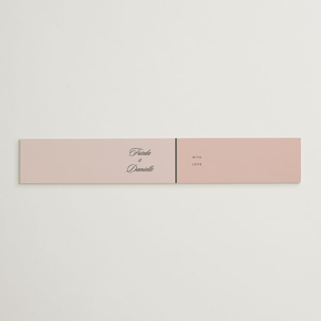 "Modern Squares" - Belly Bands in Flamingo by FRANI - Assembled with Invitation