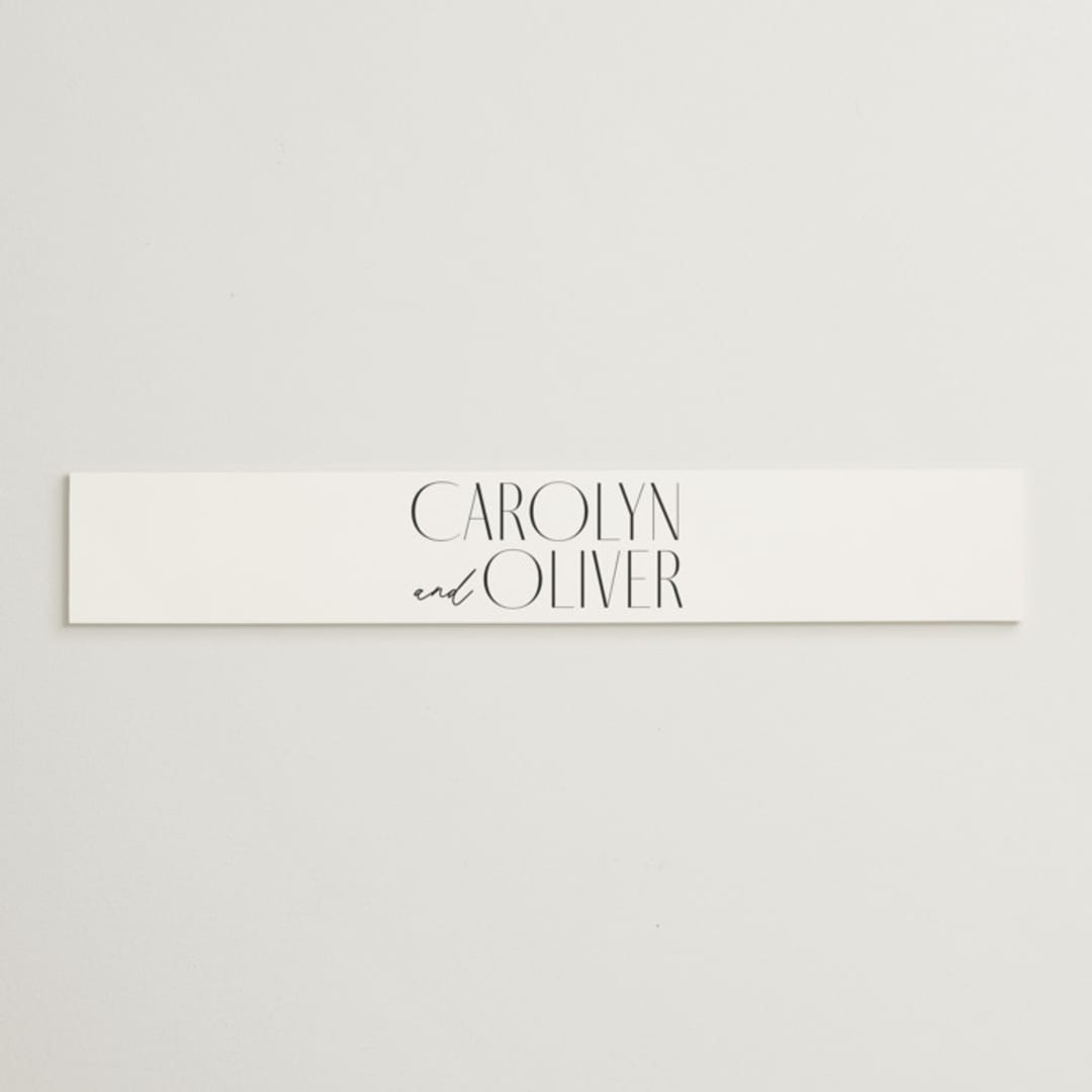 "Bold Union" - Belly Bands in Cloud by Everett Paper Goods - Assembled with Invitation