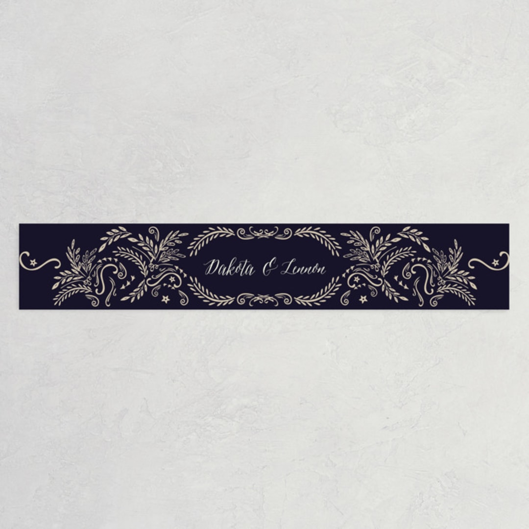 "Wedding Enchantment" - Belly Bands in Midnight by Chris Griffith - Assembled with Invitation