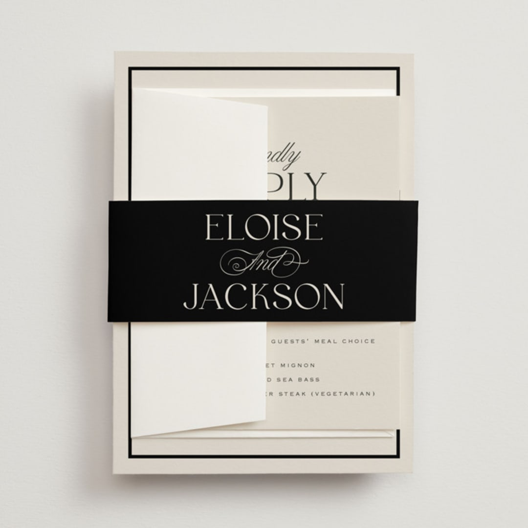 "Galleria" - Belly Bands in Onyx by Laura Hankins - Front