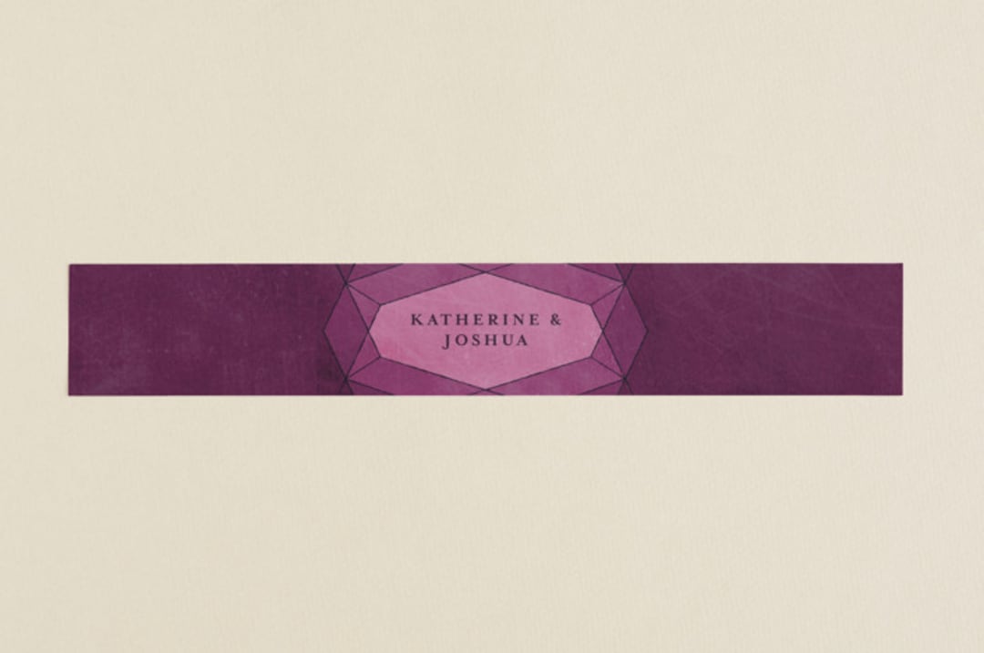 "Abstract Jewel" - Belly Bands in Amethyst by Rebecca Bowen - Assembled with Invitation