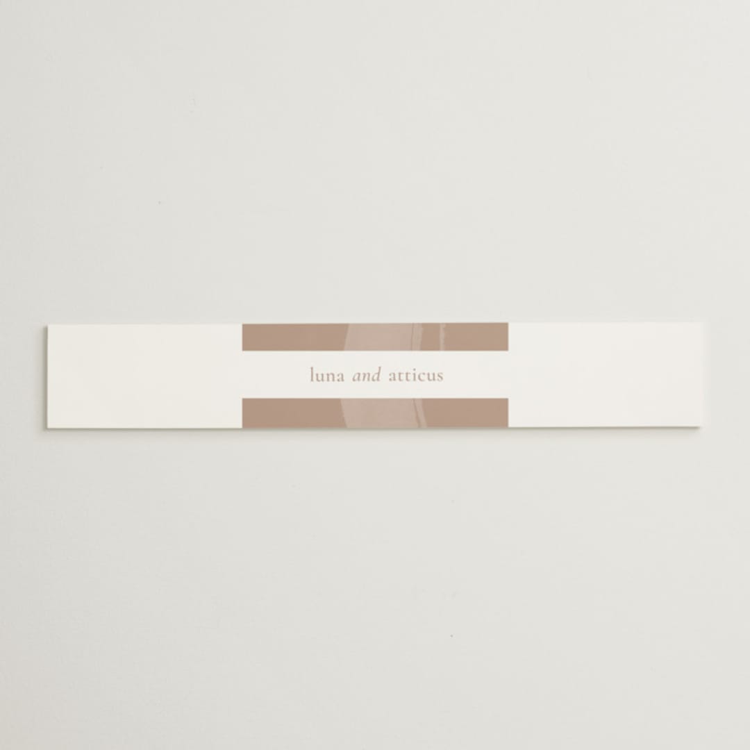 "Luna" - Belly Bands in Latte by Blustery August - Assembled with Invitation