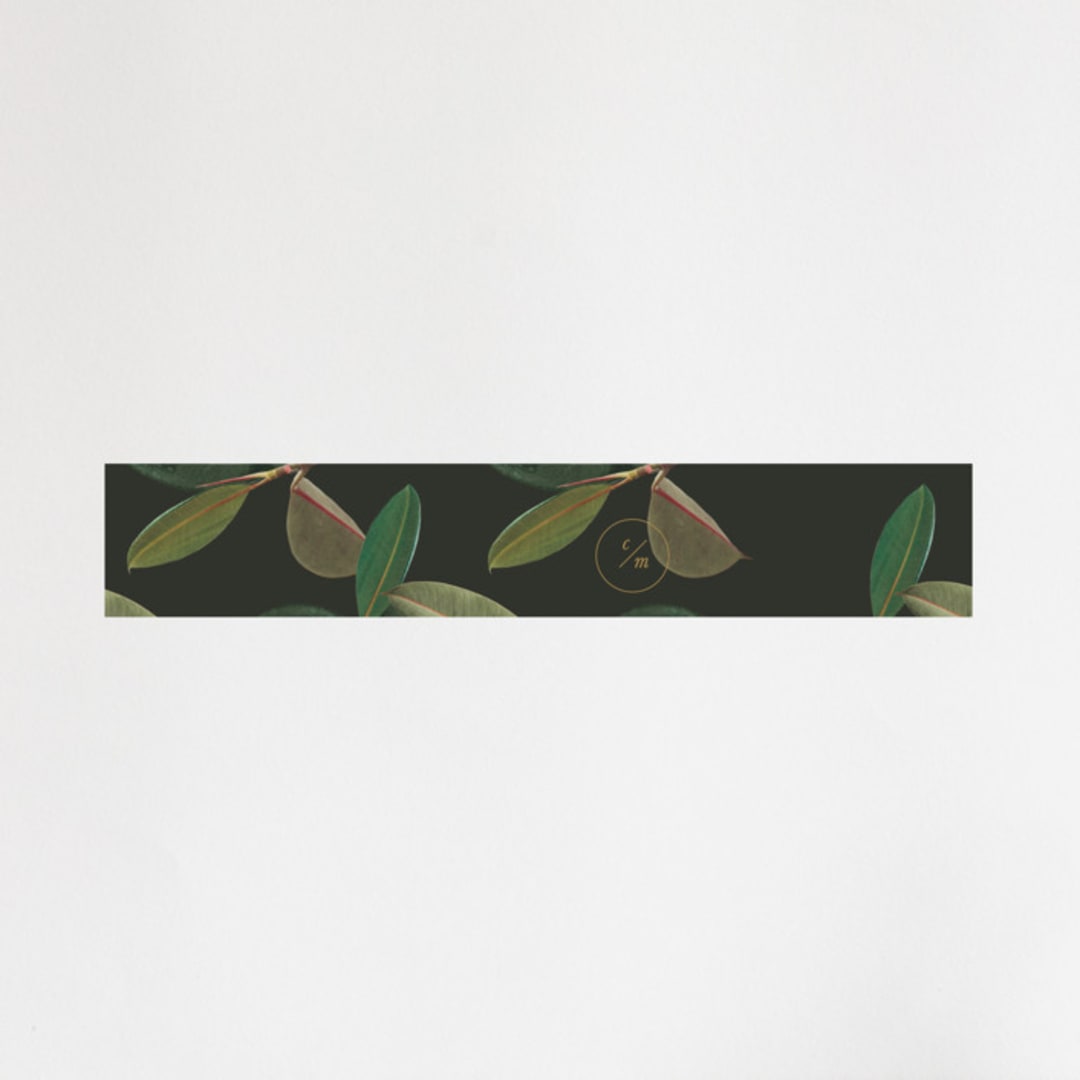 "Powder Room Florals" - Belly Bands in Cream by Ariel Rutland - Assembled with Invitation