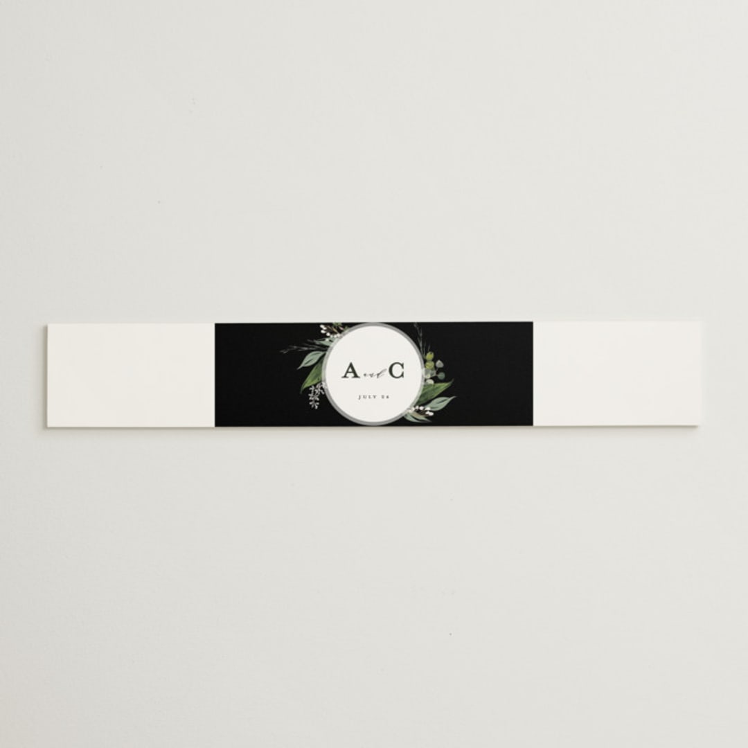 "Natures Greens" - Belly Bands in Ivory by Susan Moyal - Assembled with Invitation