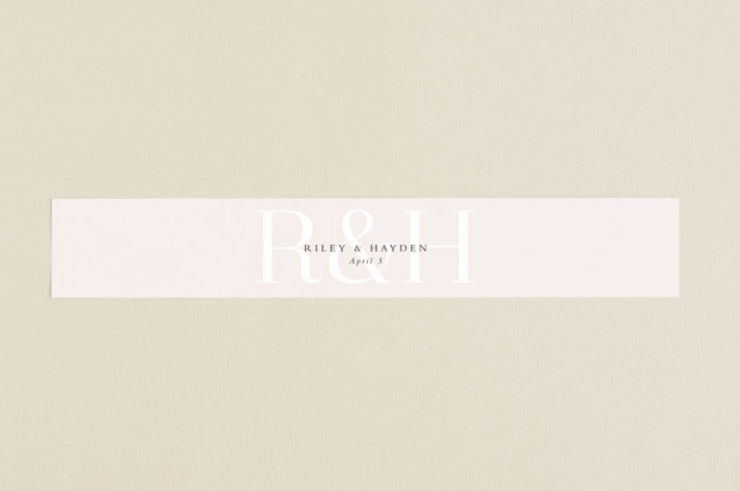 "over and over" - Belly Bands in Soft Peach by Lea Delaveris - Assembled with Invitation