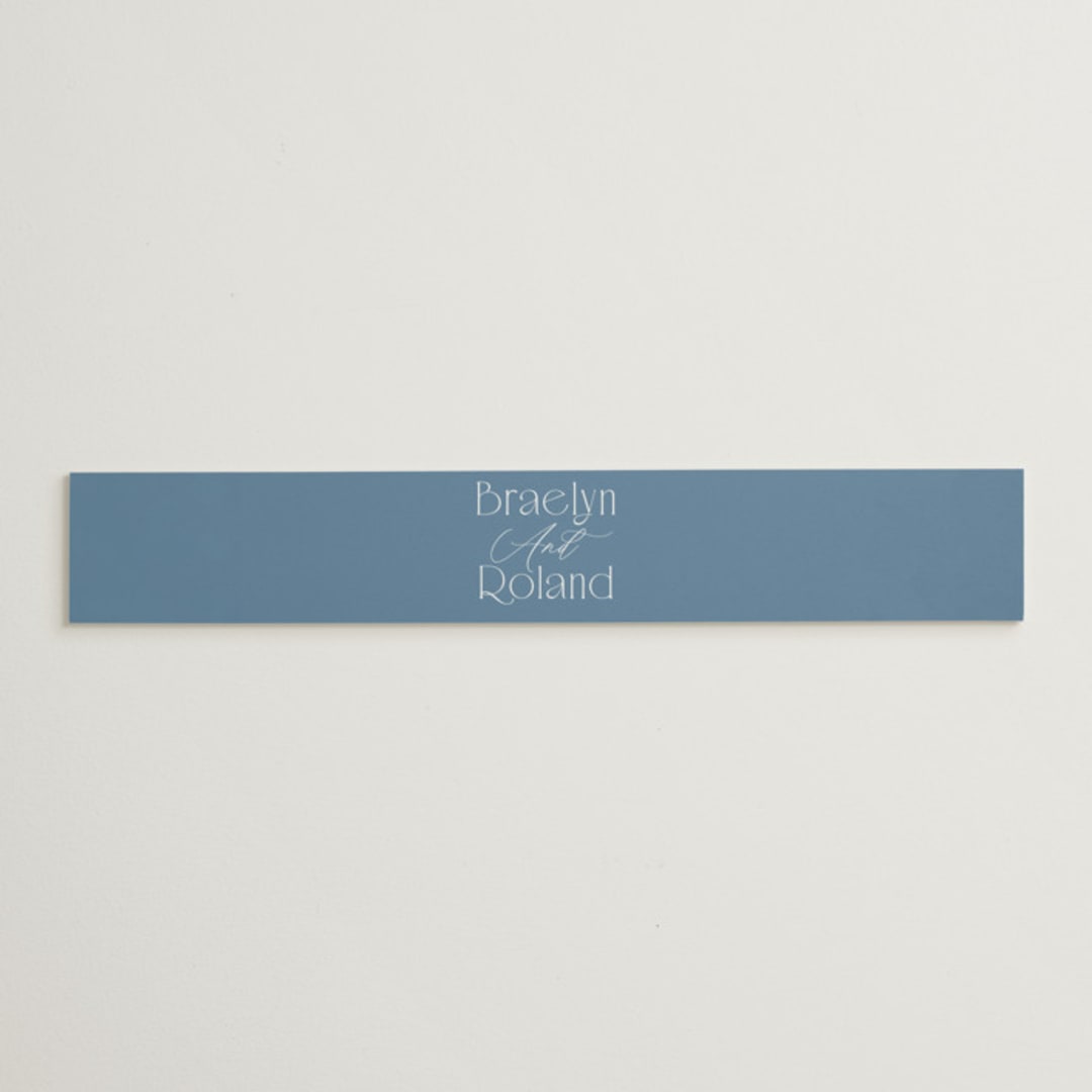 "Modern Romance" - Belly Bands in Navy by Hooray Creative - Assembled with Invitation