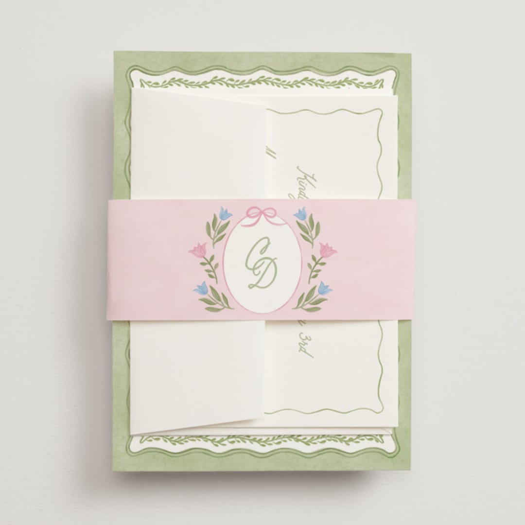 "Folk Garden" - Belly Bands in Garden by Creo Study - Front