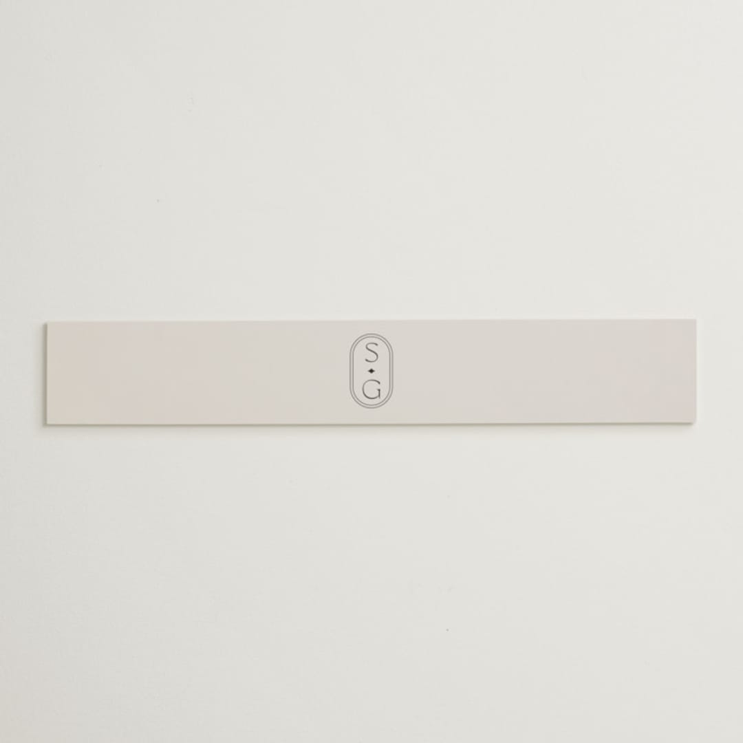 "Capsule" - Belly Bands in Stone by Everett Paper Goods - Assembled with Invitation