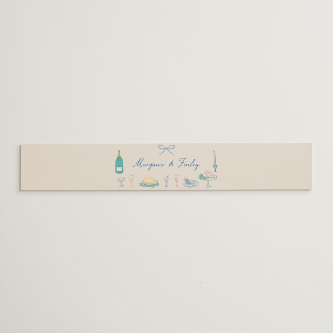 "Dining" - Belly Bands in Pastel by Elly - Assembled with Invitation