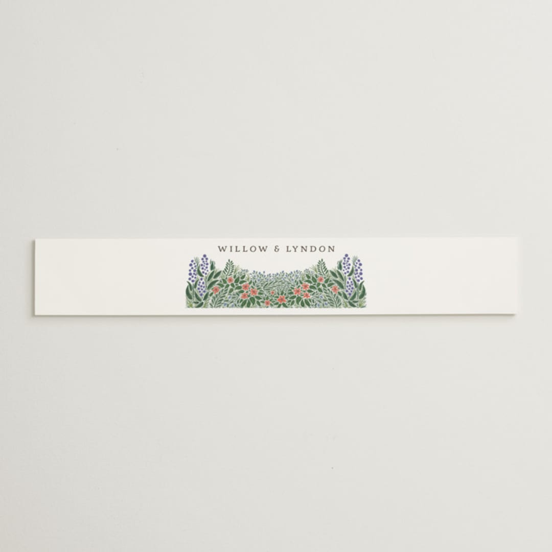 "Nature's Chapel" - Belly Bands in Forest by Paper Sun Studio - Assembled with Invitation