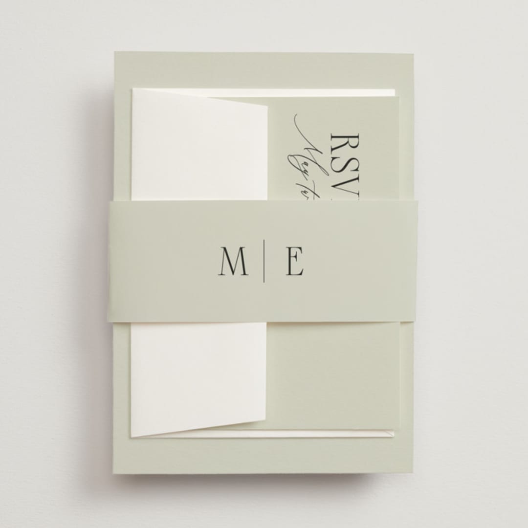 "Scripted Initials" - Belly Bands in Spring by Kelly Schmidt - Front