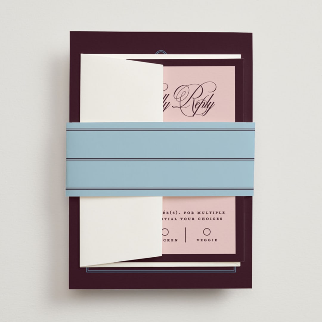 "sophisticate" - Belly Bands in Plum by Owl and Toad - Front