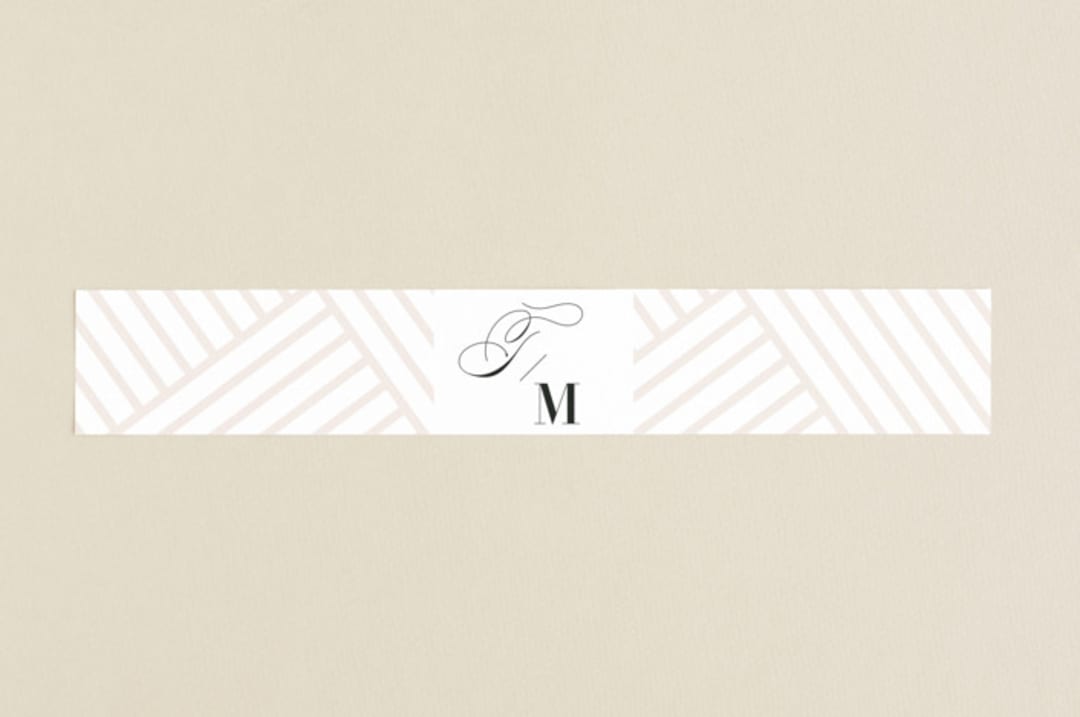 "Darling and Dashing" - Belly Bands in Blush by Alston Foster - Assembled with Invitation
