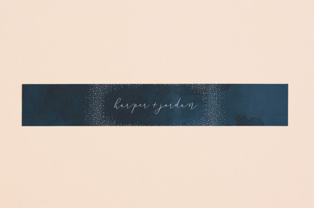 "tiny dots" - Belly Bands in Sapphire by Erin Deegan - Assembled with Invitation