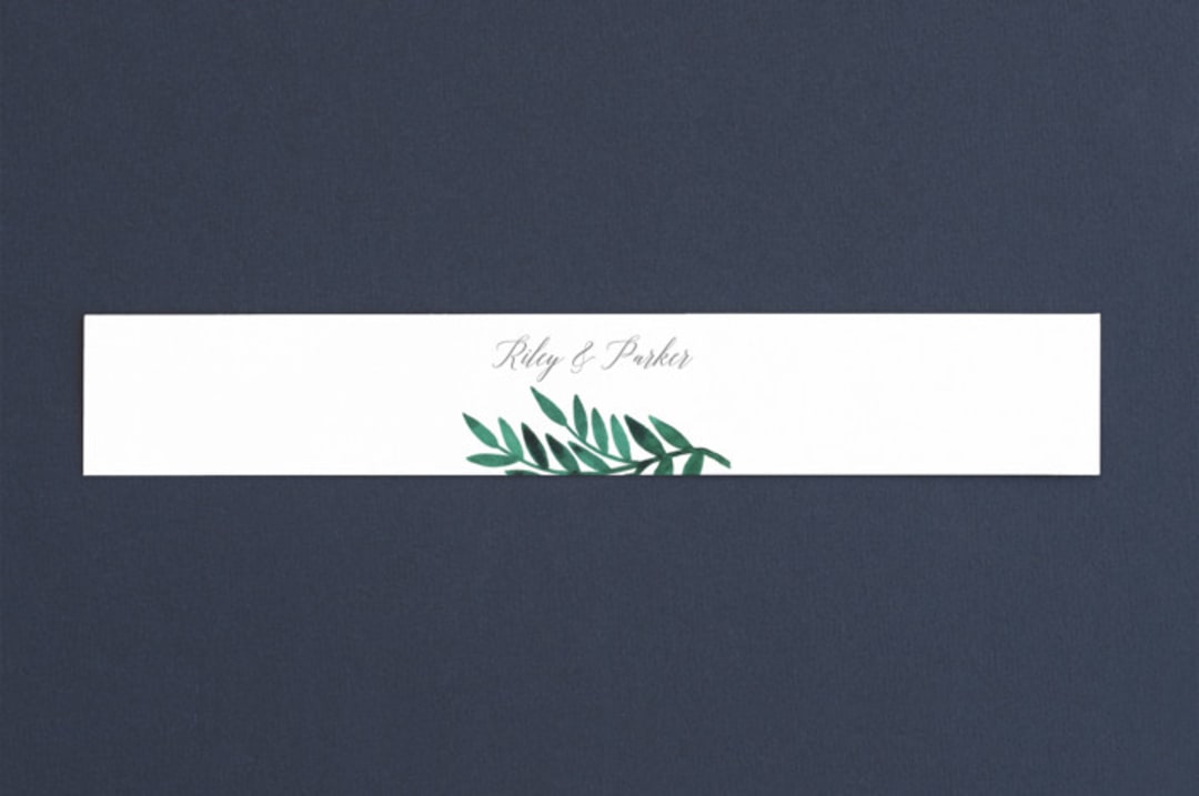 "Painted Greenery" - Belly Bands in Evergreen by Katharine Watson - Assembled with Invitation