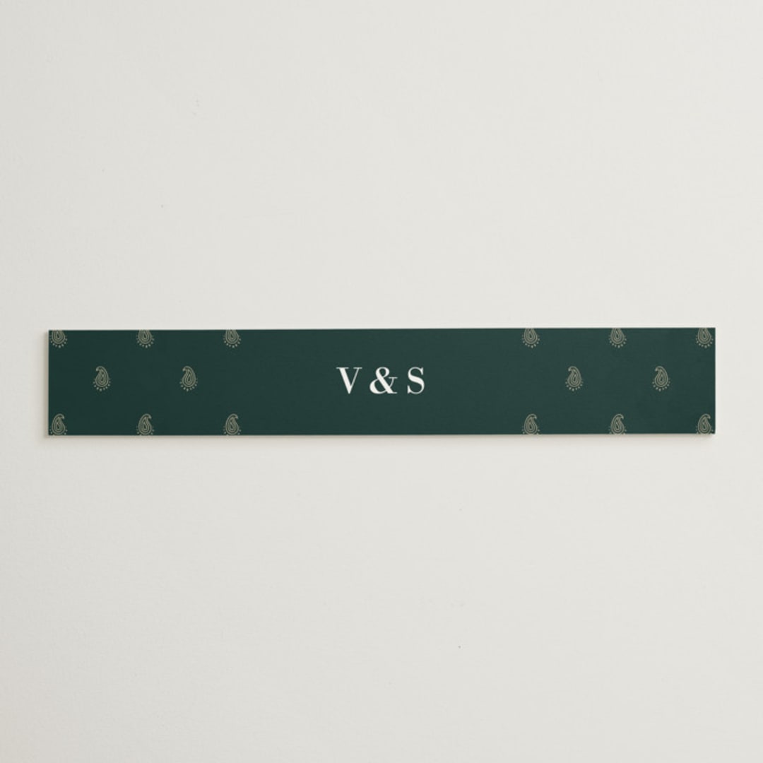 "Engraved Paisley" - Belly Bands in Cardamom by Oma N. Ramkhelawan - Assembled with Invitation