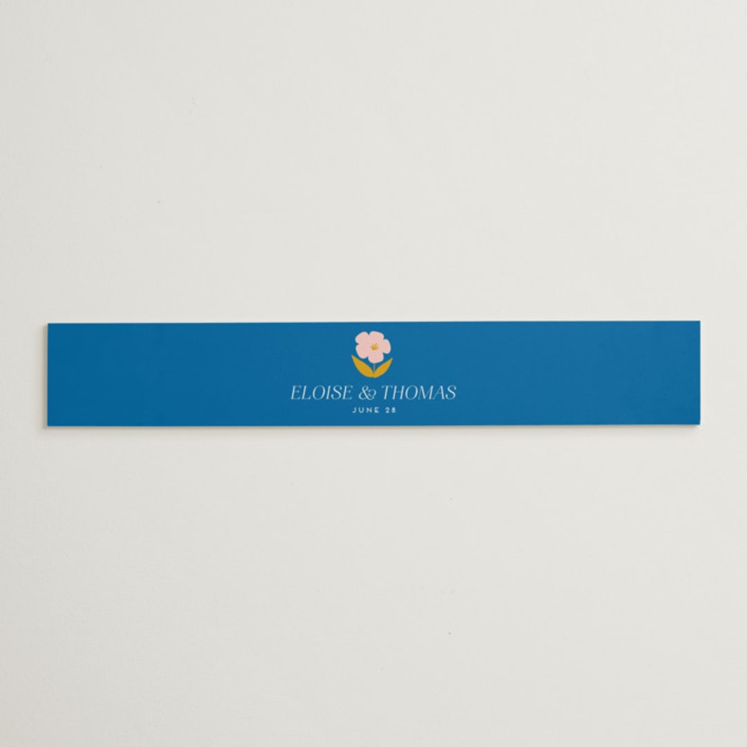 "Blossoms Abound" - Belly Bands in Cobalt by Genna Blackburn - Assembled with Invitation