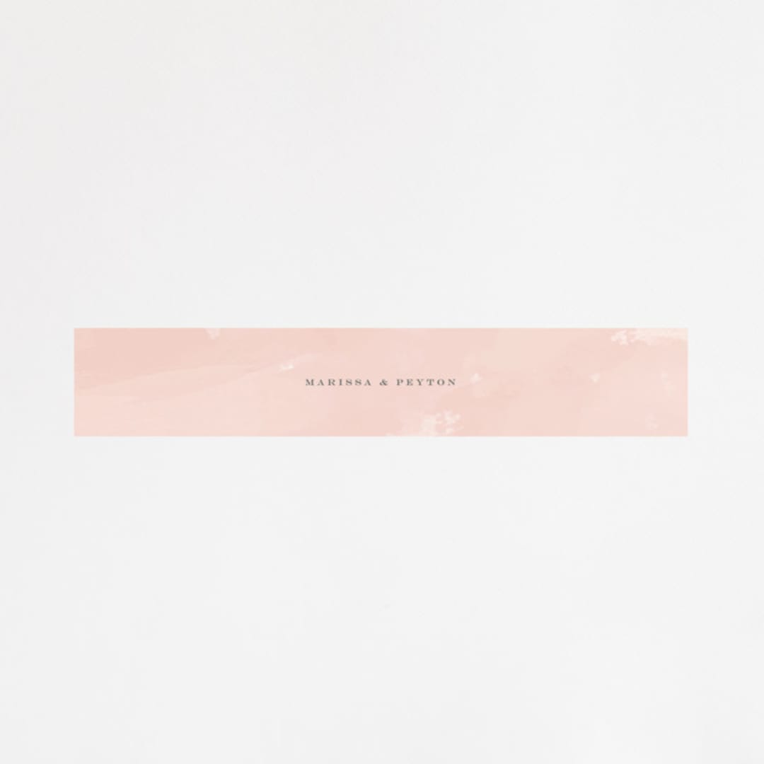 "Overlapping" - Belly Bands in Blush by Jennifer Wick - Assembled with Invitation