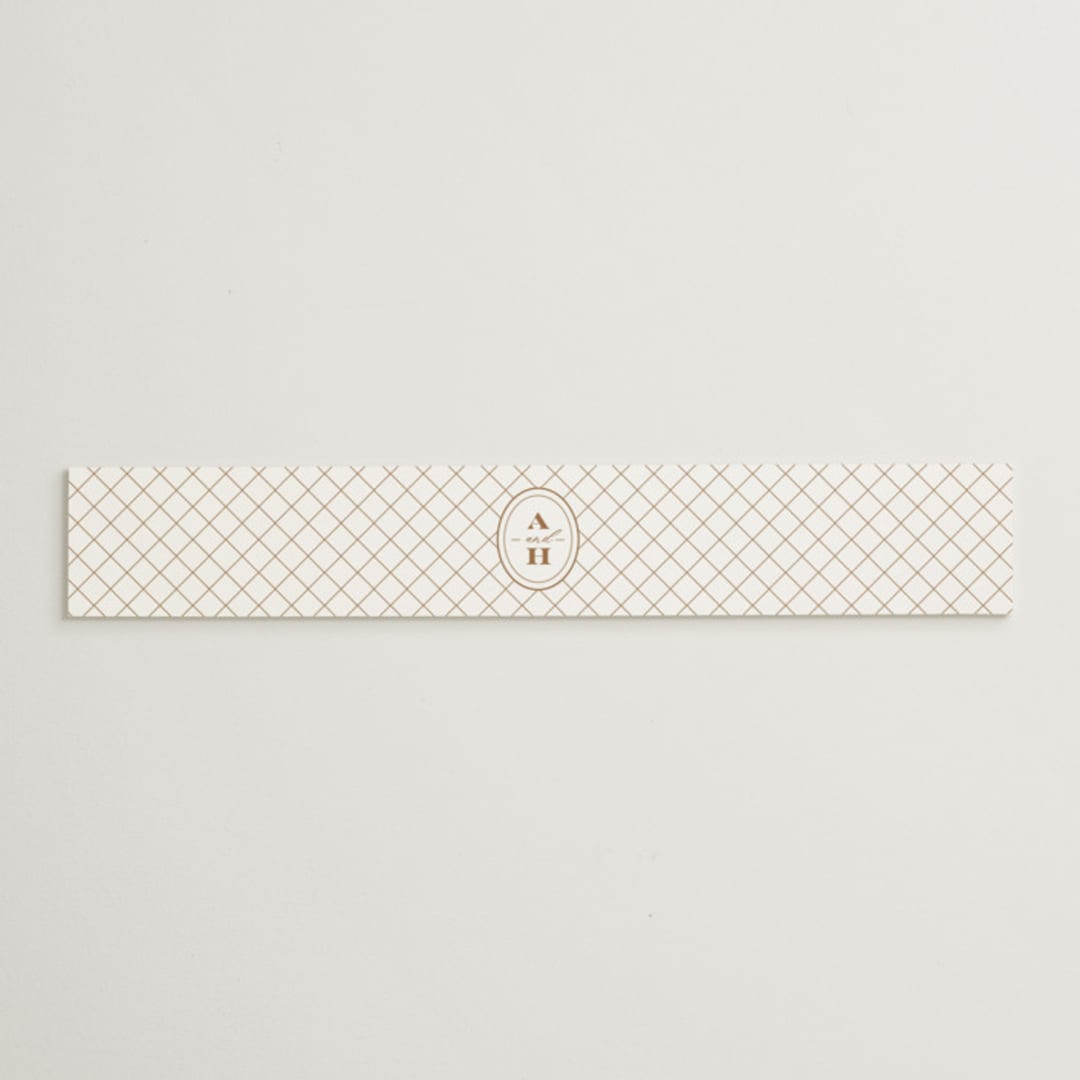 "Date Stamp" - Belly Bands in Wool by Jill Means - Assembled with Invitation